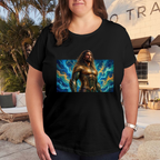 Golden Armor Ocean Swirl Women's T-Shirt for Summer Travel