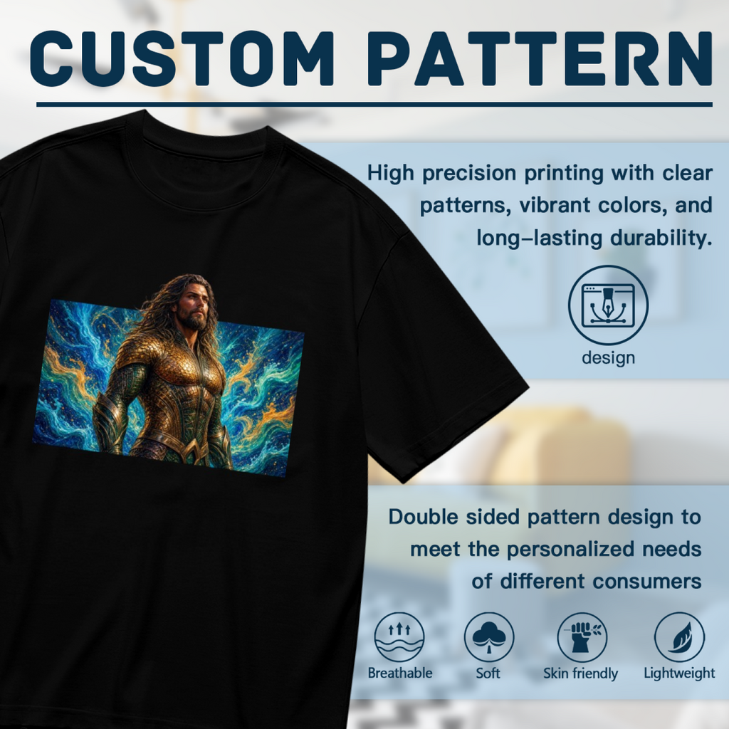 Golden Armor Ocean Swirl Women's T-Shirt for Summer Travel