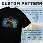 Golden Armor Ocean Swirl Women's T-Shirt for Summer Travel