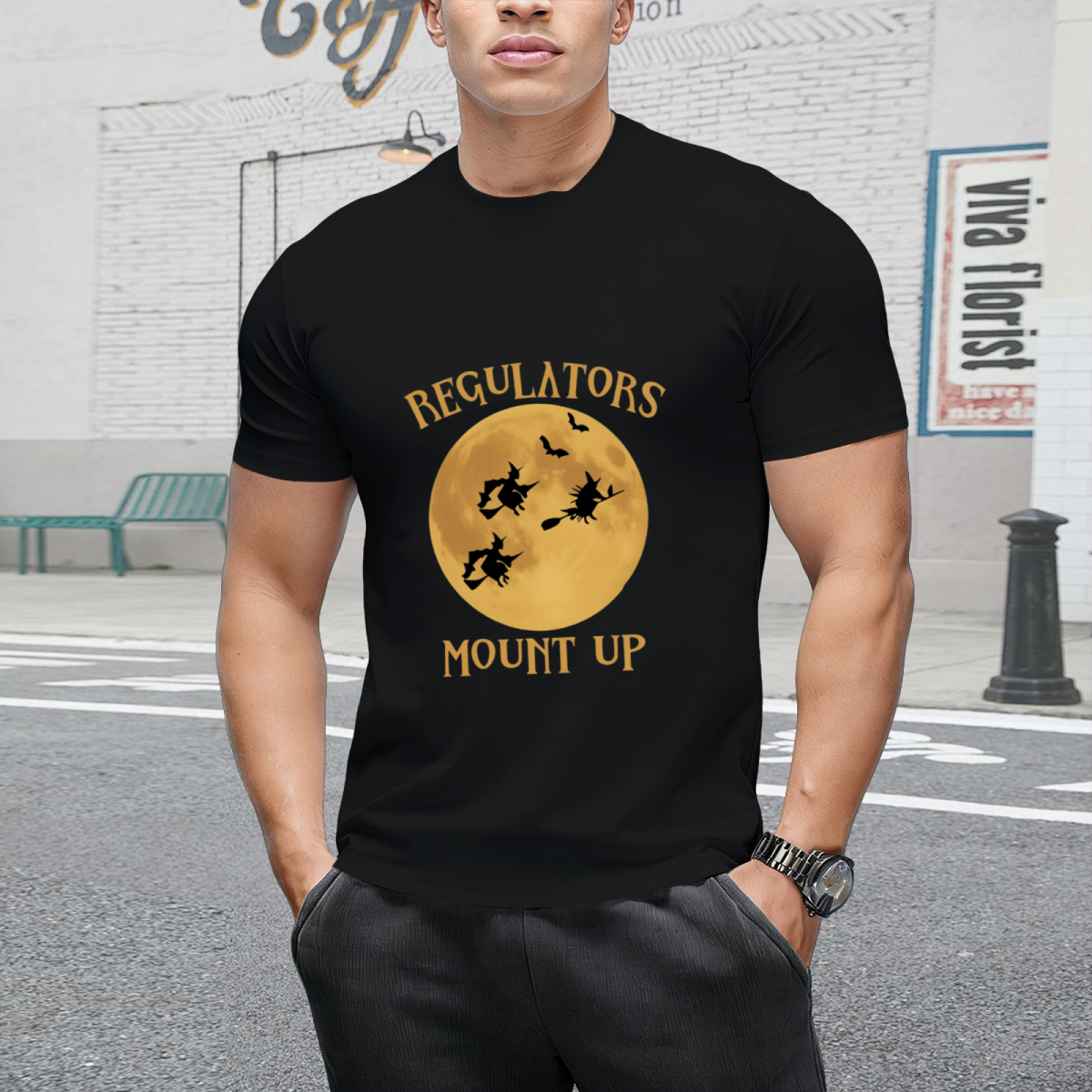 Regulators Mount Up Witches Graphic T-Shirt