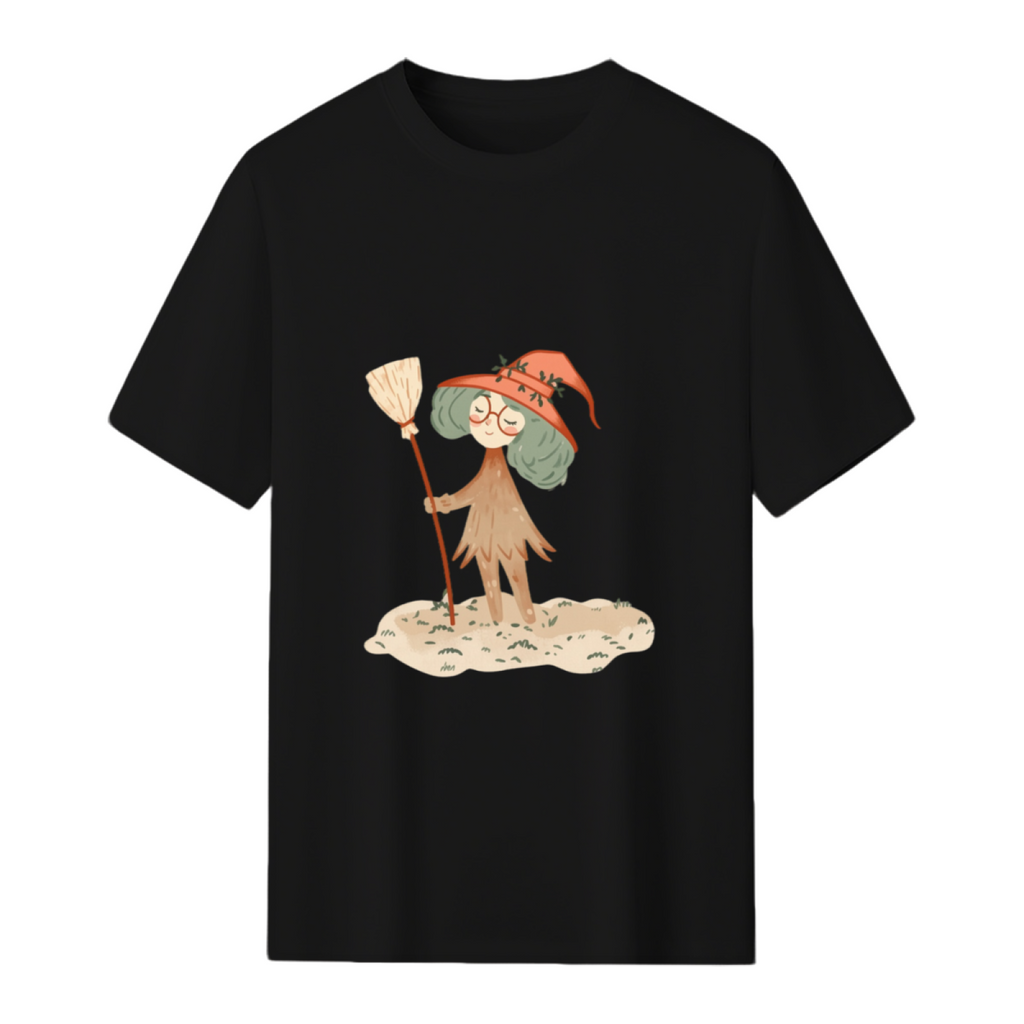 Mushroom Witch Graphic T-Shirt