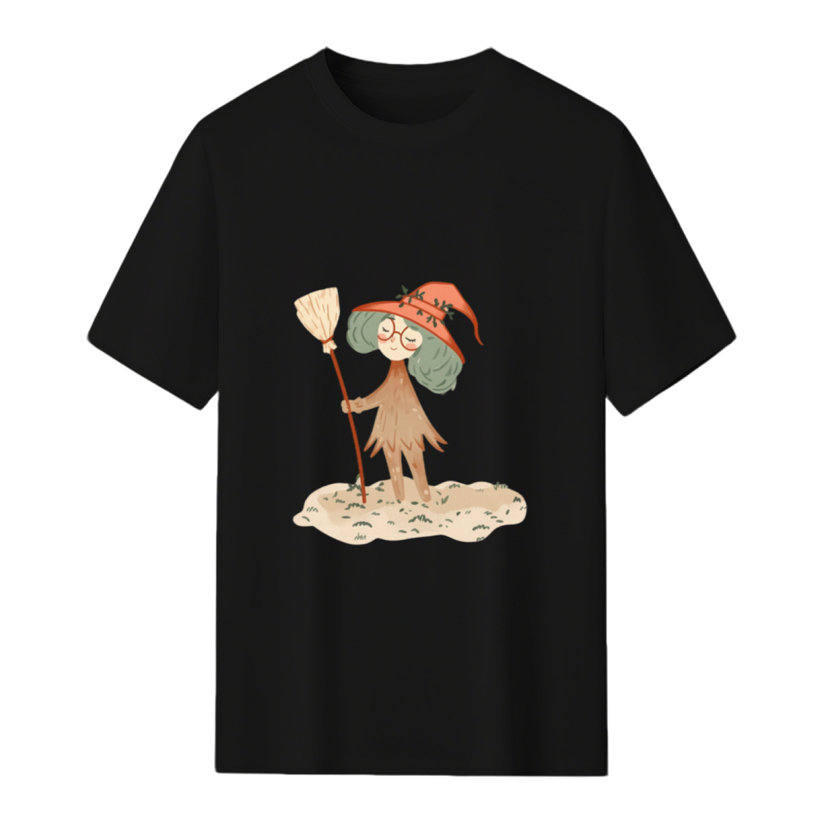 Mushroom Witch Graphic T-Shirt