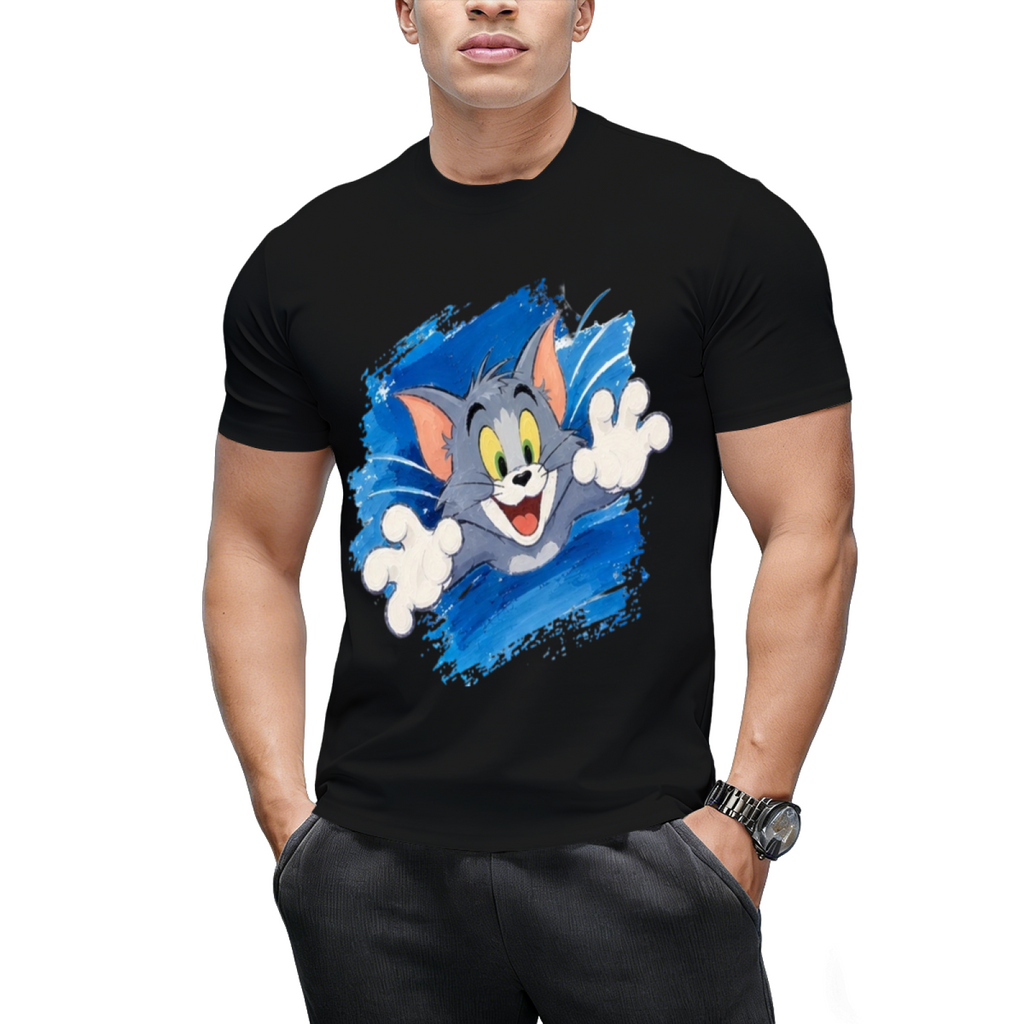 Tom Cat Jumping Attack Paint Splash Sweatshirt