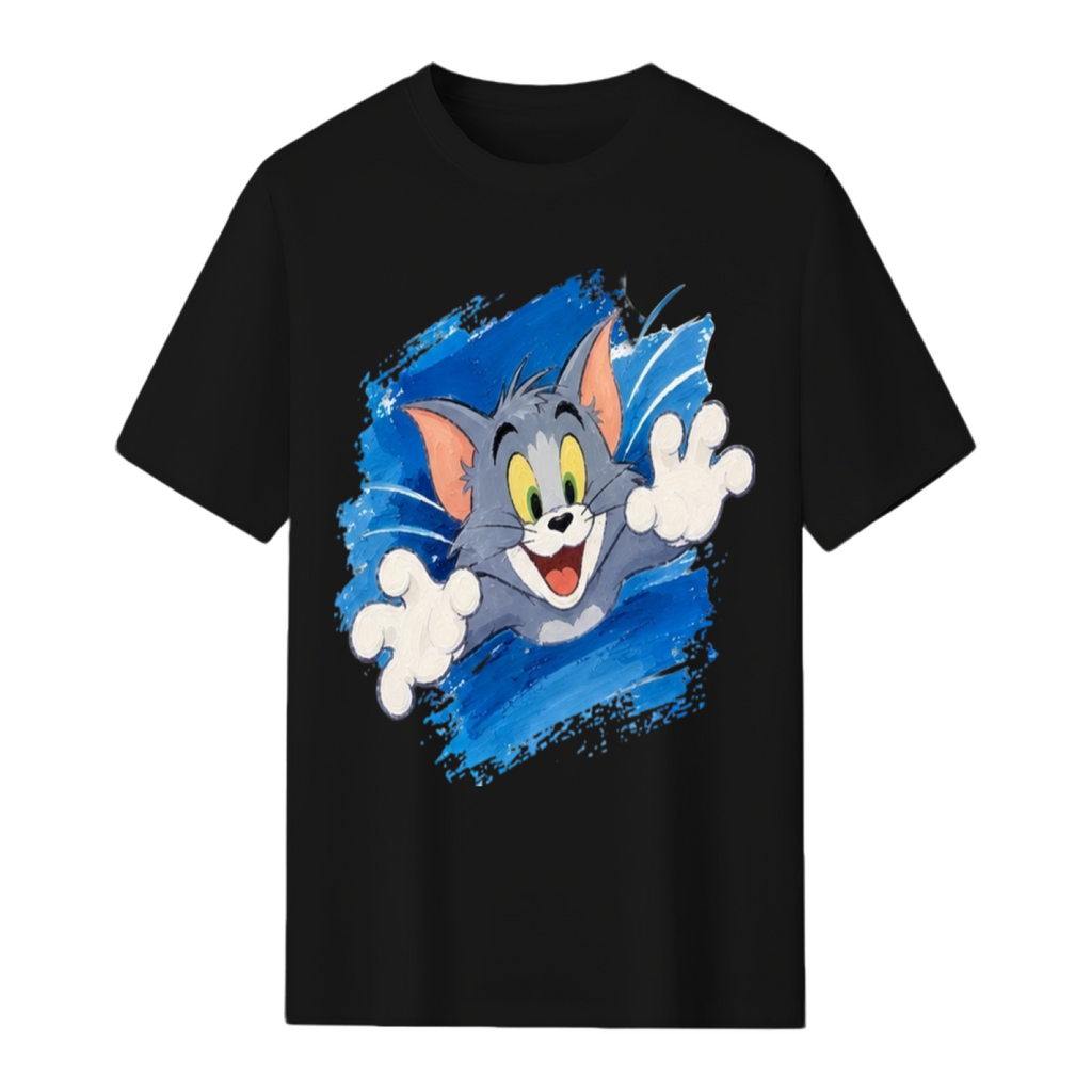 Tom Cat Jumping Attack Paint Splash Sweatshirt