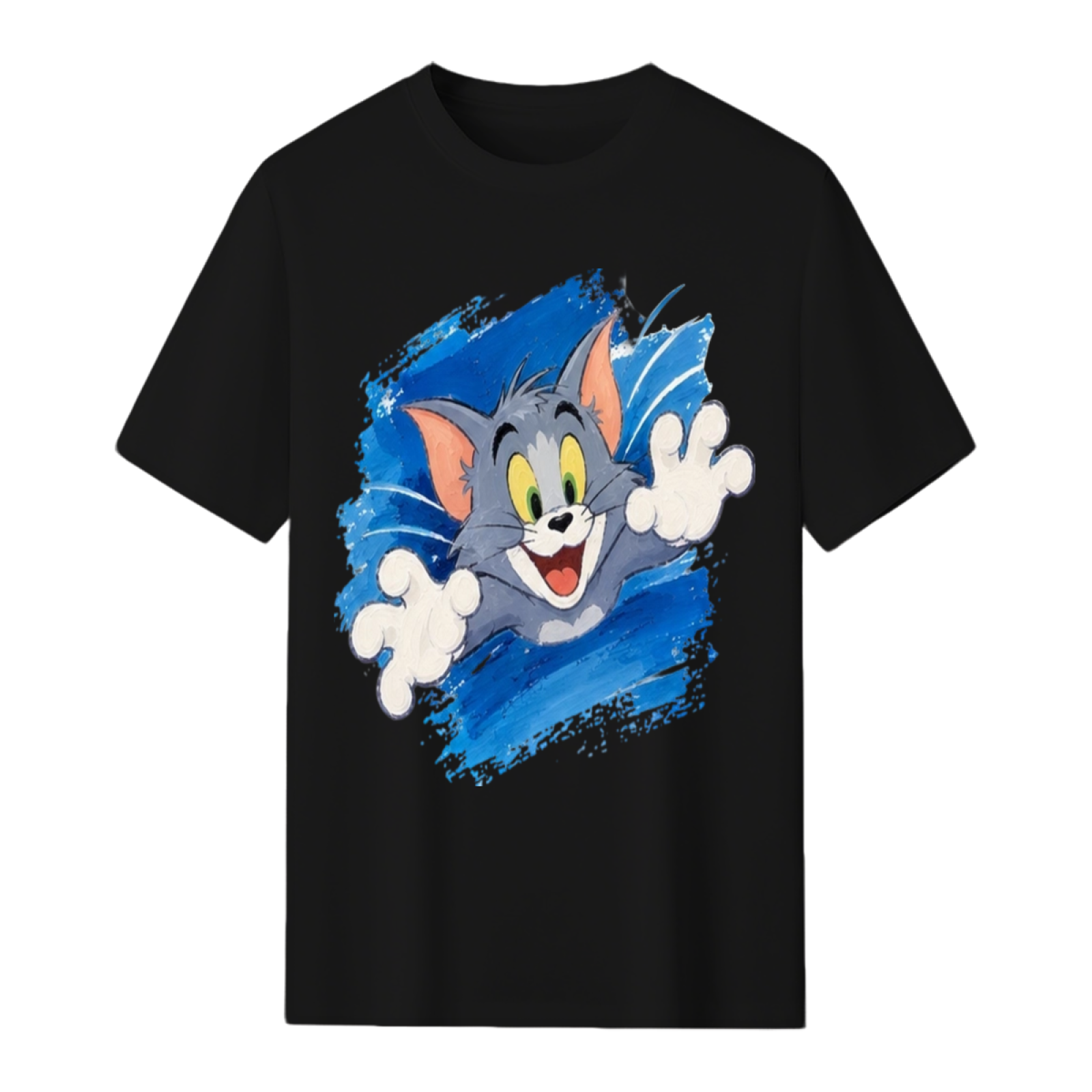 Tom Cat Jumping Attack Paint Splash Sweatshirt