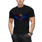 Blue Cosmos Flight Men's T-Shirt for Weekends