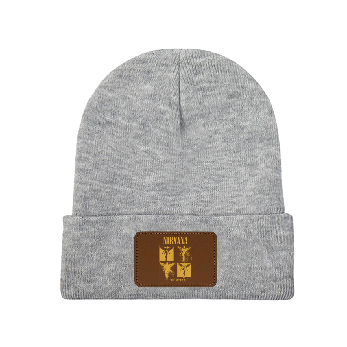 Nirvana In Utero Sketch Graphic Knit Beanie Patch