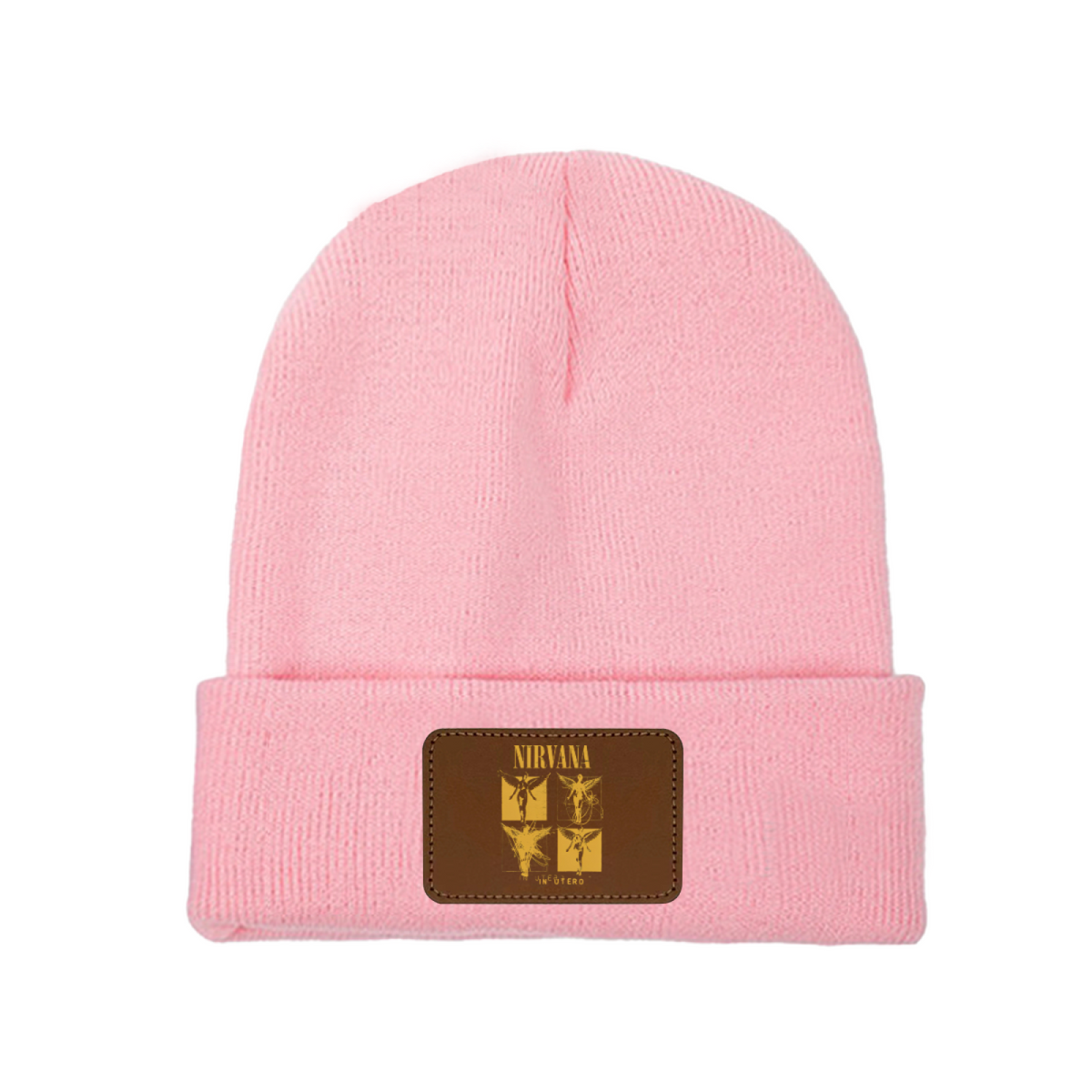 Nirvana In Utero Sketch Graphic Knit Beanie Patch