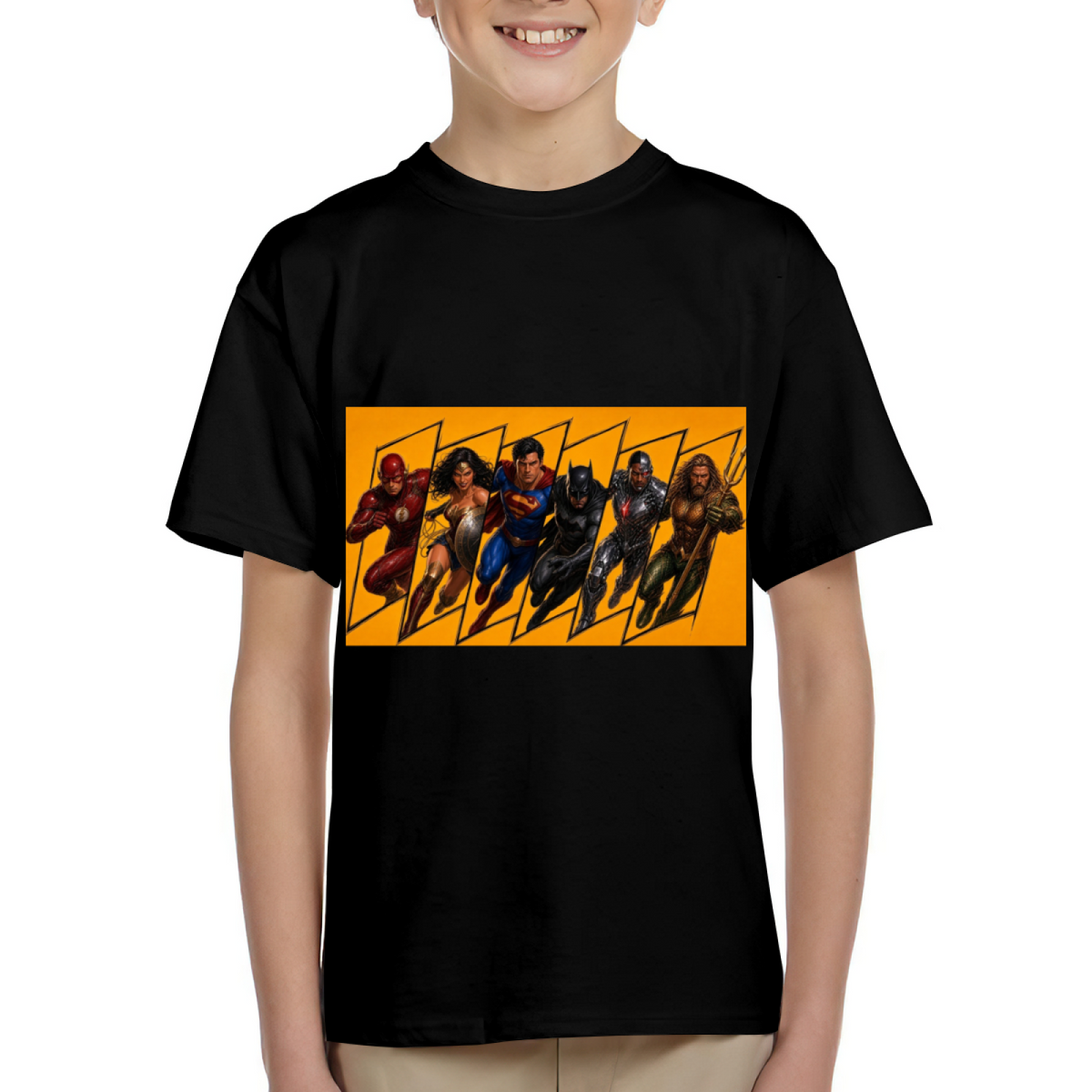 Comic Action Squad Kid's T-Shirt for Summer Conventions