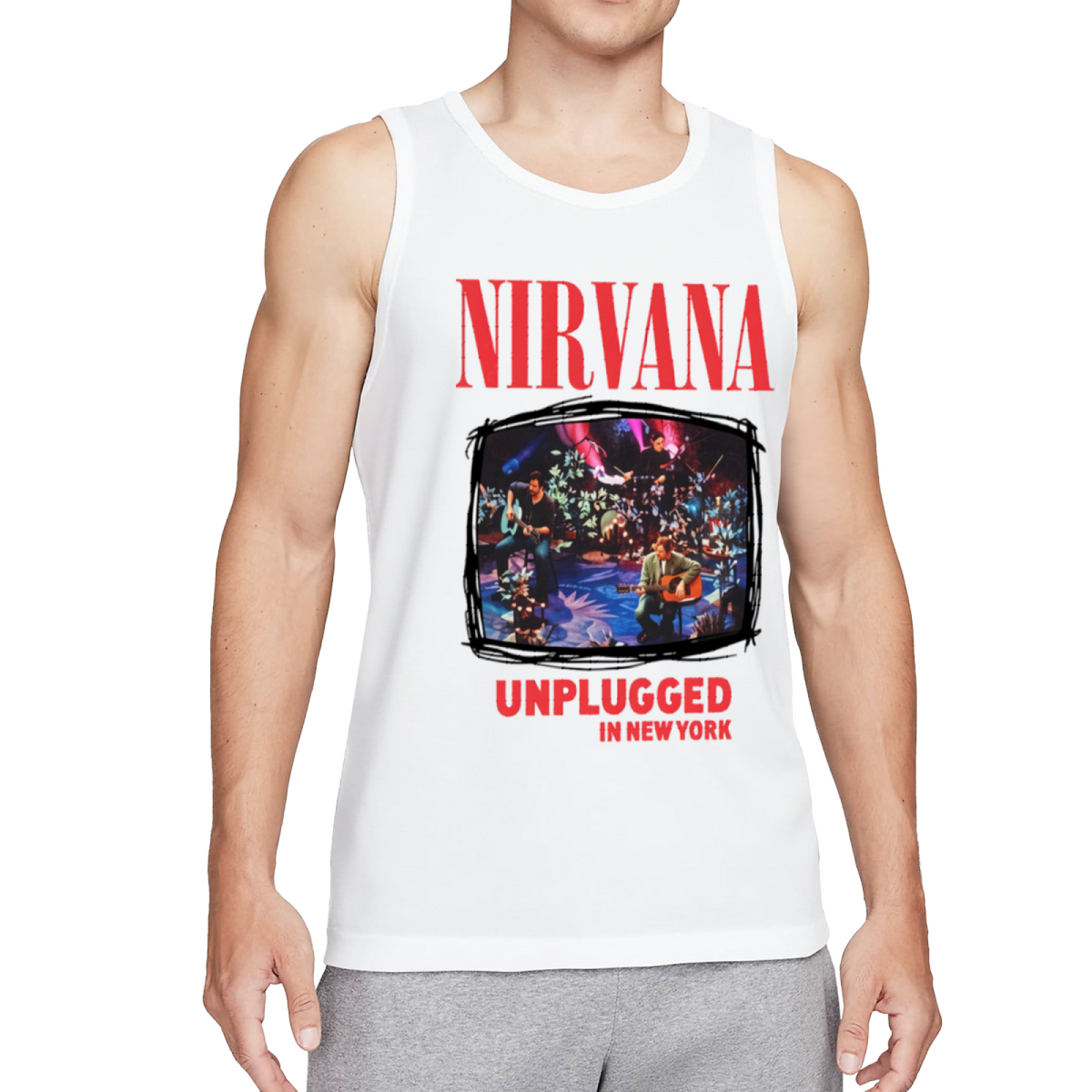 Nirvana MTV Unplugged New York Concert Photo Tank Top
