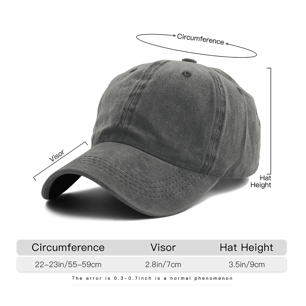 Nirvana I’m So Happy Graphic Washed Baseball Cap; Nirvana-inspired I’m So Happy text graphic