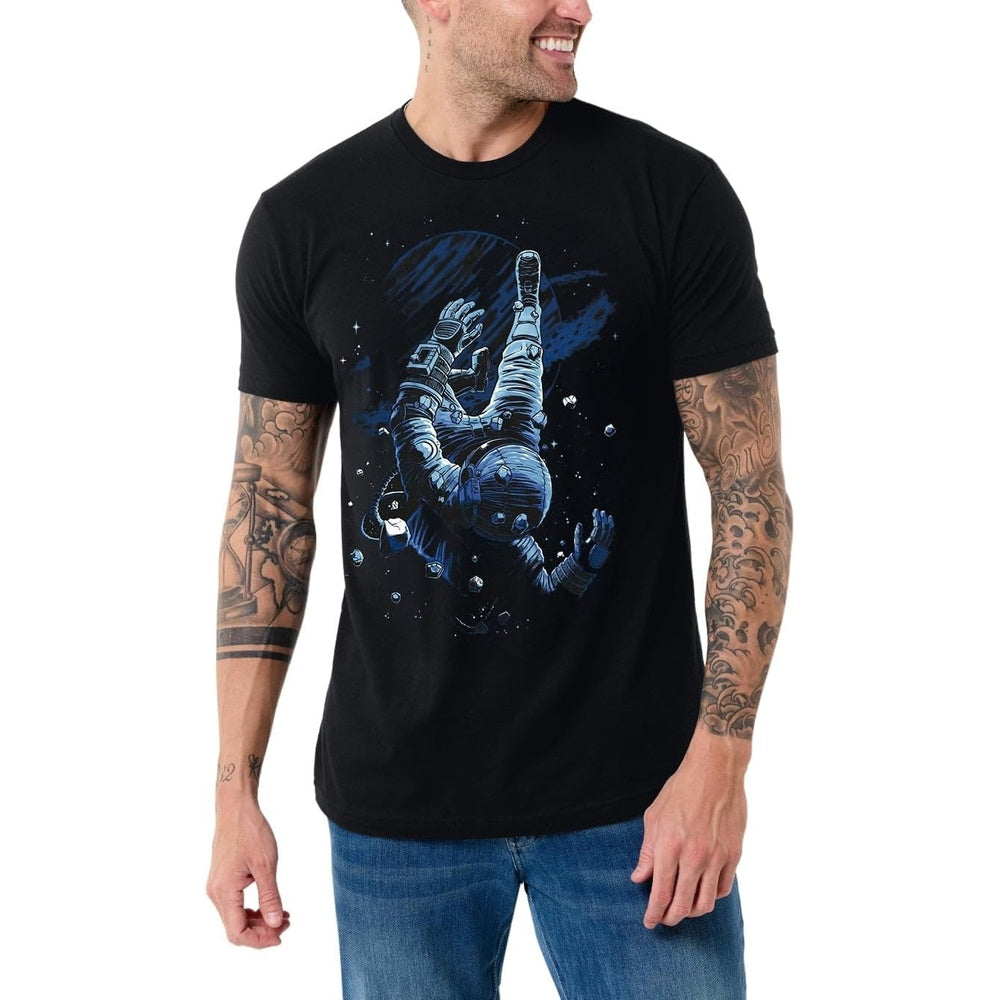 Cosmic Descent Men's Graphic T-Shirt
