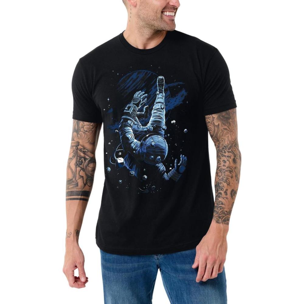 Cosmic Descent Men's Graphic T-Shirt