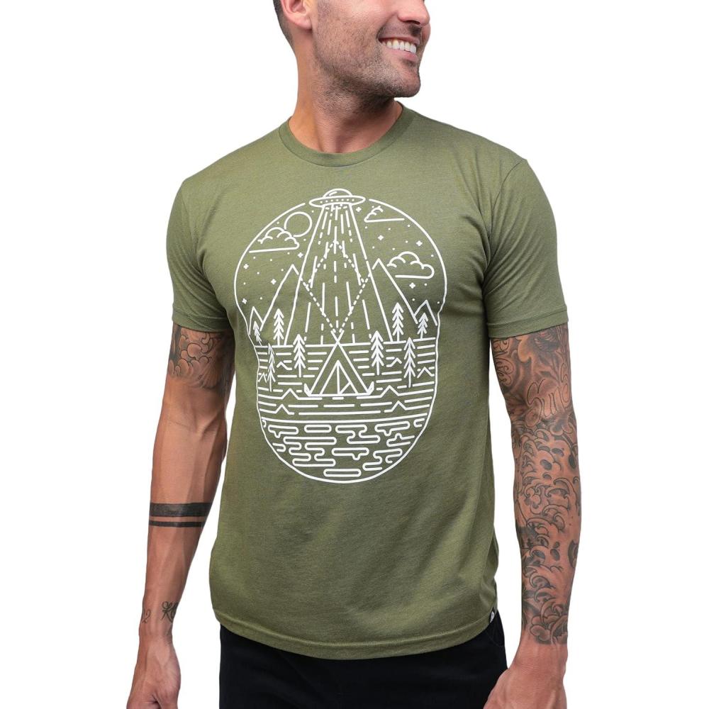 Overseer – Olive Green Men's Graphic T-Shirt