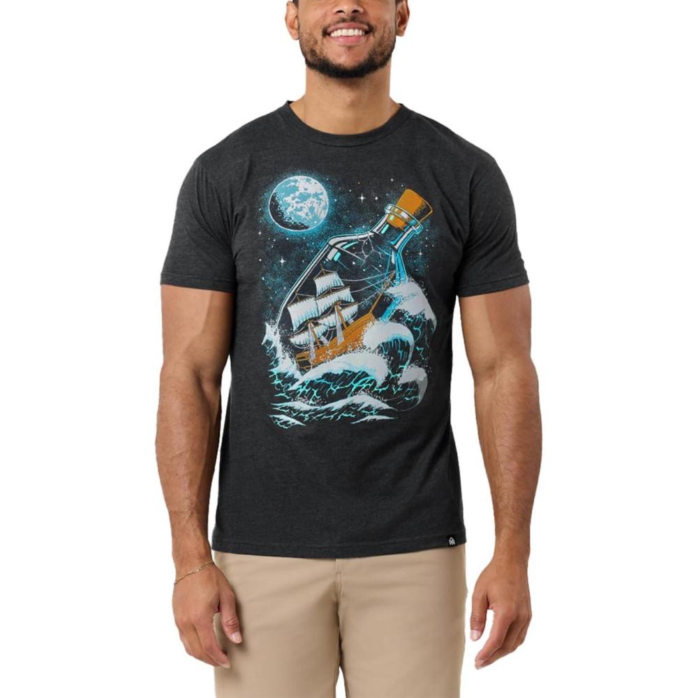 Moonlit Voyage Men's Graphic T-Shirt