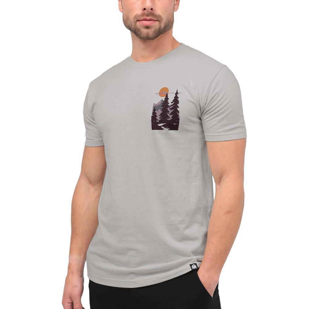 Purple Peaks Men's Graphic T-Shirt