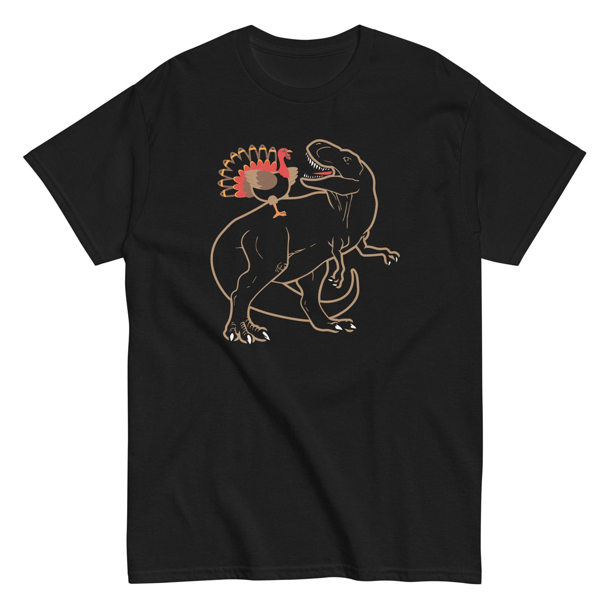 Turkey Riding T-Rex Men's Classic Tee