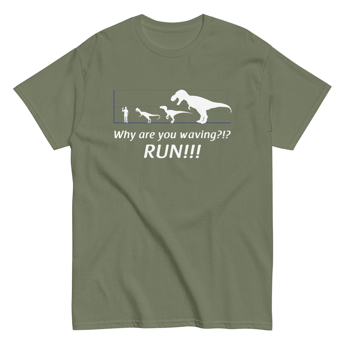 Why Are You Waving? Run! Men's Classic Tee