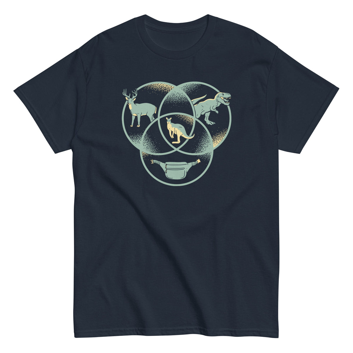 Kangaroo Venn Diagram Men's Classic Tee