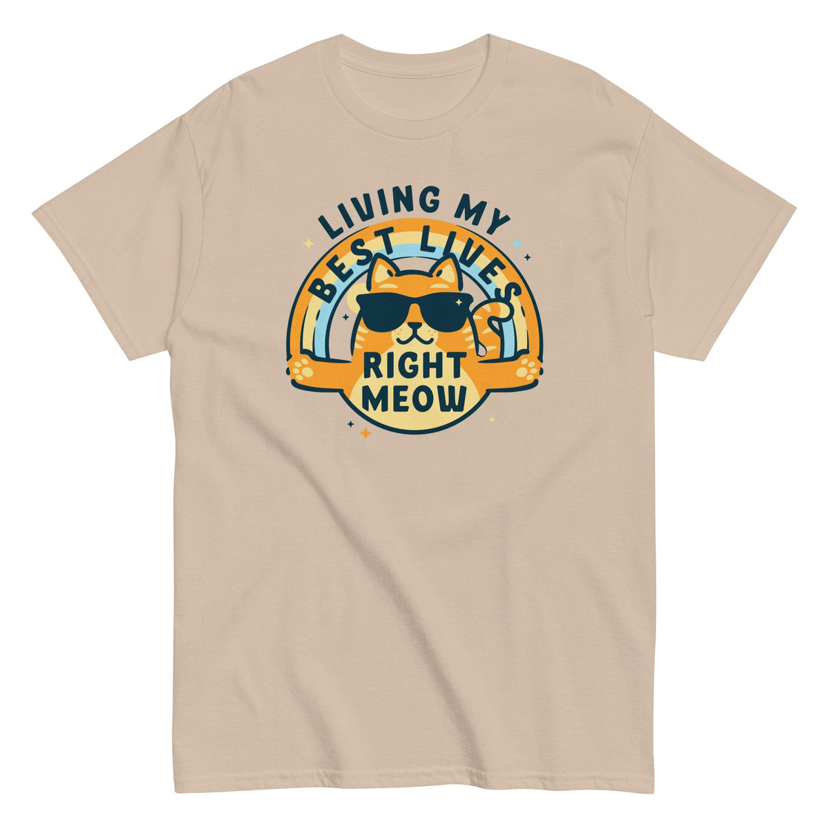 Living My Best Lives Right Meow Men's Classic Tee