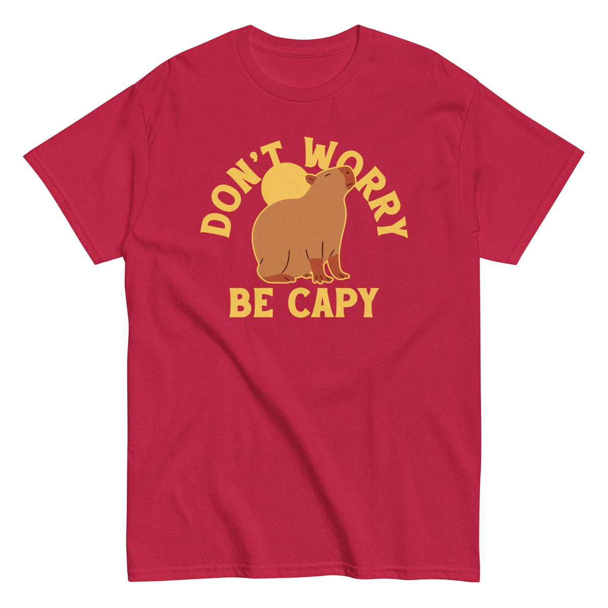 Don't Worry Be Capy Men's Classic Tee