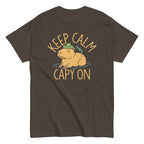 Keep Calm And Capy On Men's Classic Tee