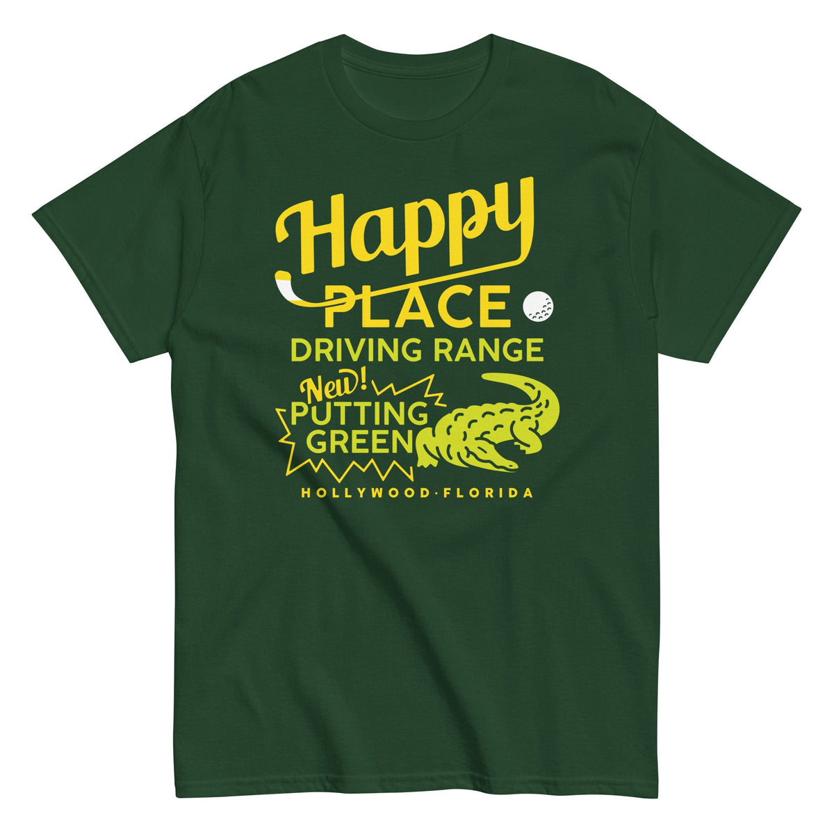 Happy Place Driving Range Men's Classic Tee