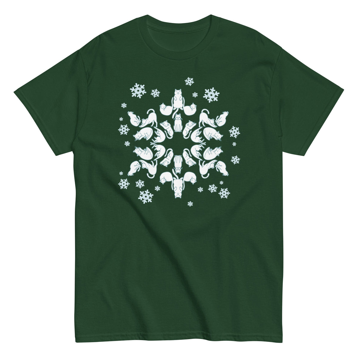 Cat Snowflake Men's Classic Tee