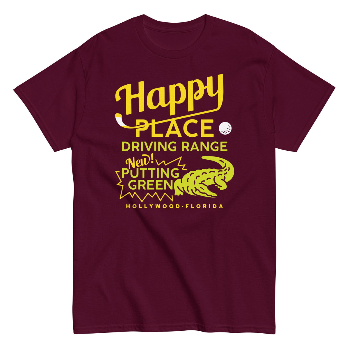 Happy Place Driving Range Men's Classic Tee