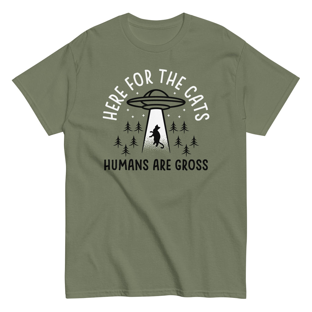 Here For The Cats. Humans Are Gross Men's Classic Tee