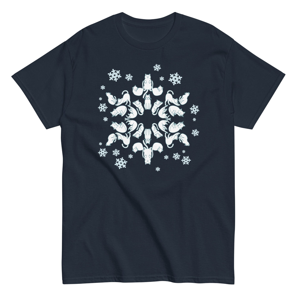 Cat Snowflake Men's Classic Tee