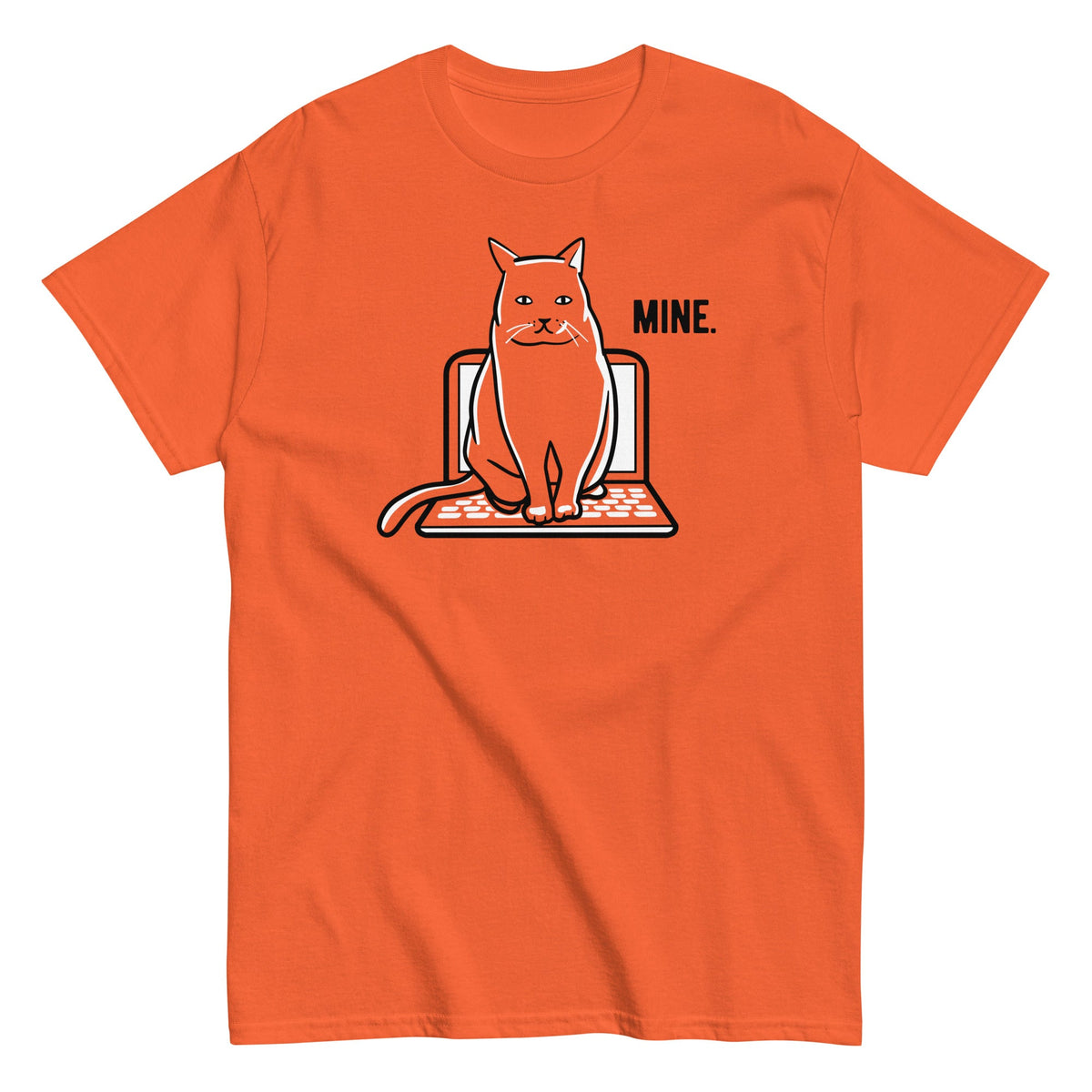 Mine Computer Cat Men's Classic Tee