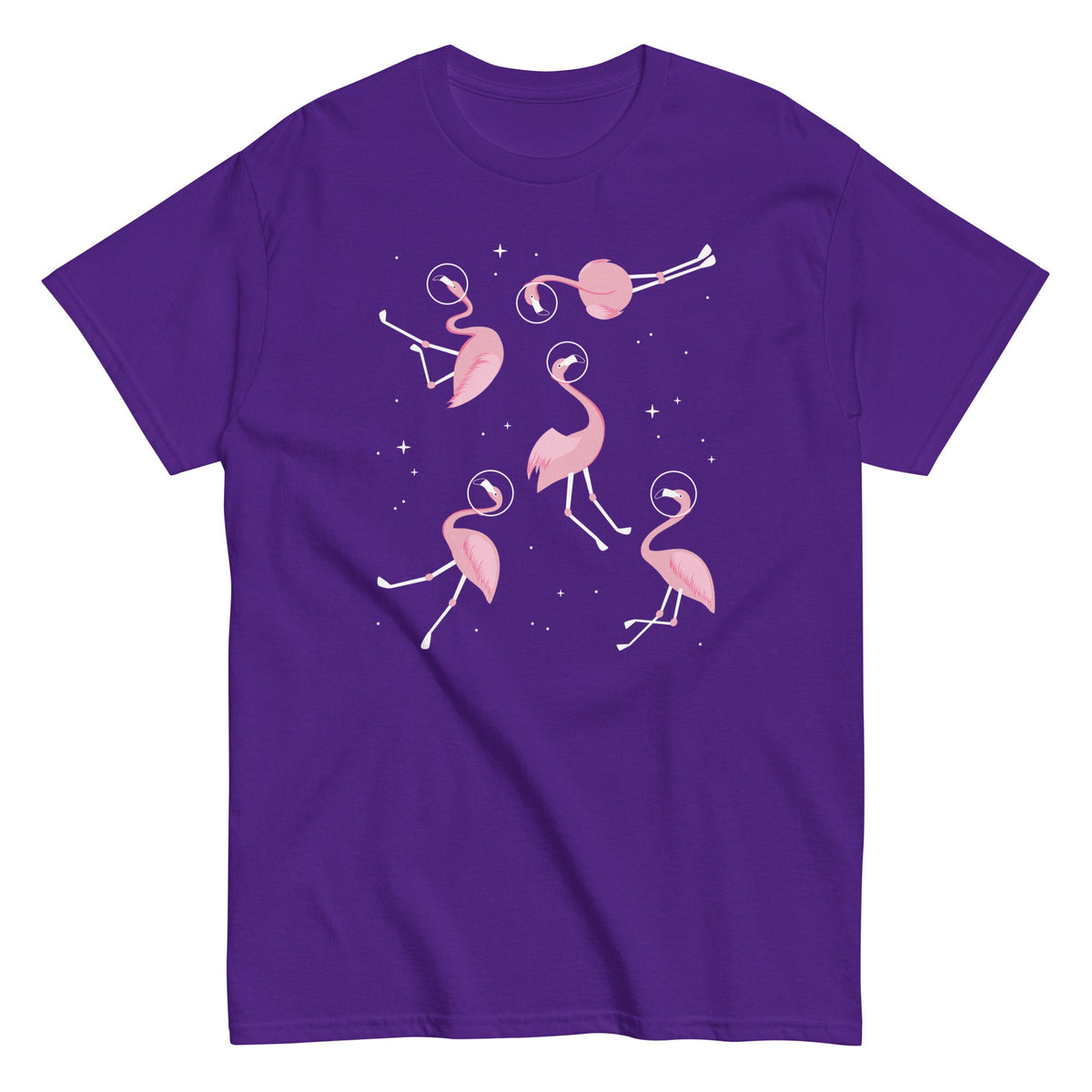 Flamingos In Space Men's Classic Tee